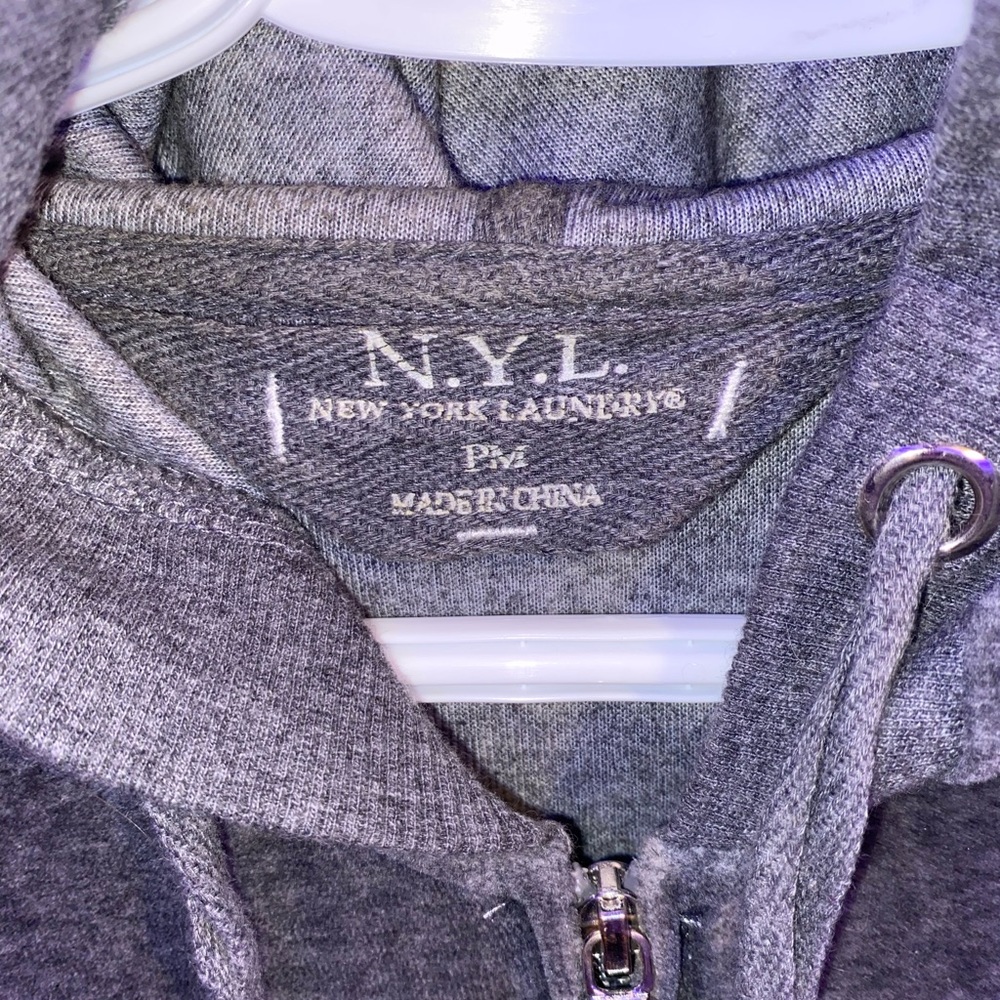 Velvet Gray Zip Up